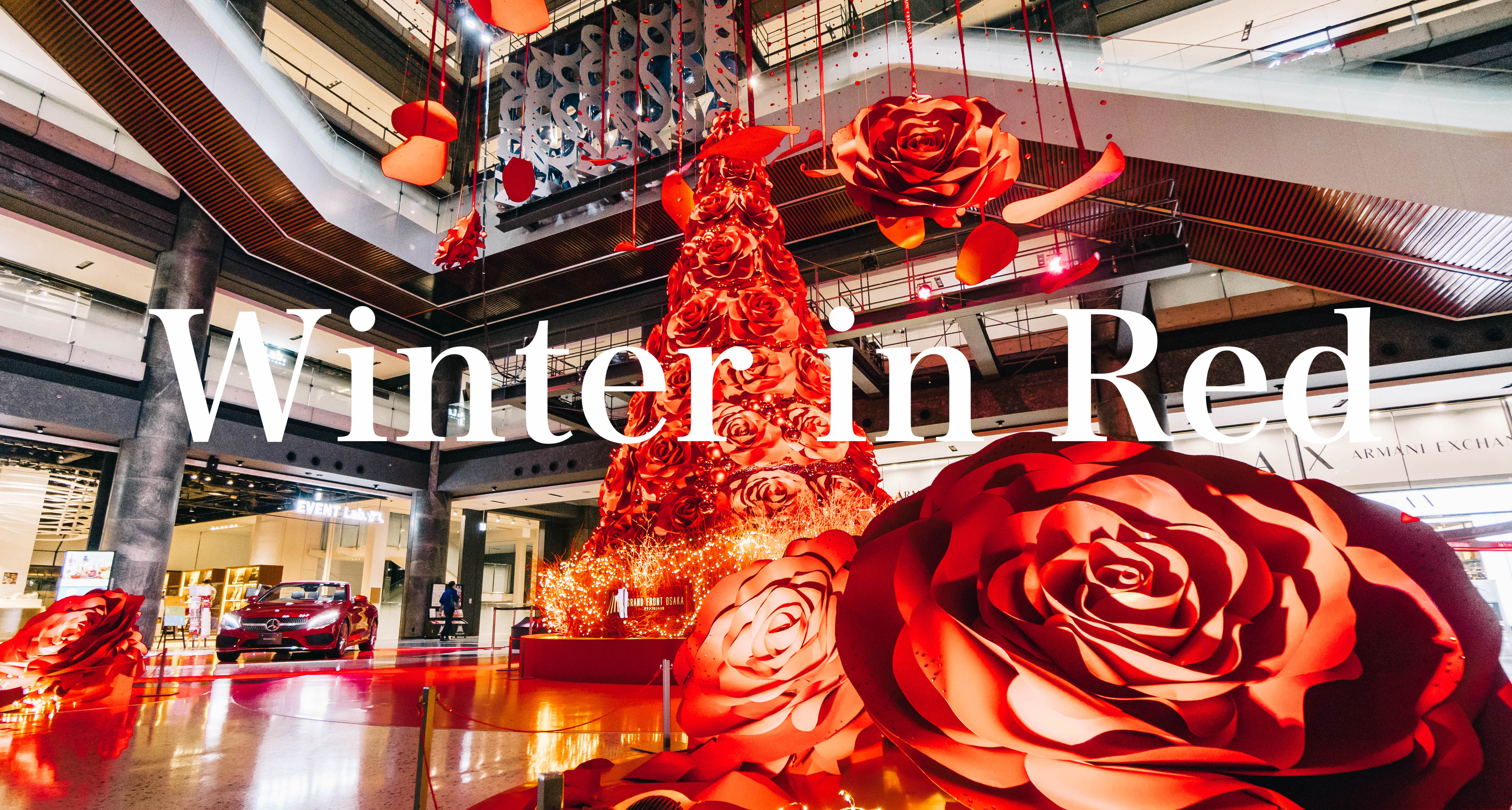 2017年 グランフロント大阪の「真っ赤なクリスマスツリー」| Photo