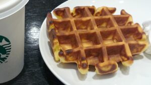 スタバのアメリカンワッフル！