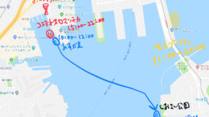 今日2018/11/12は神戸港に3隻の豪華客船が入港