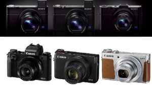 ソニーとキヤノンの「1型センサー高級コンデジ」スペック比較と感じた事。「RX100」VS「G9 X」/「RX100M2」VS「G7 X」/ 「RX100M3」VS「G5 X」